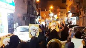 Bahreiníes marchan en víspera del 7º aniversario de la revolución