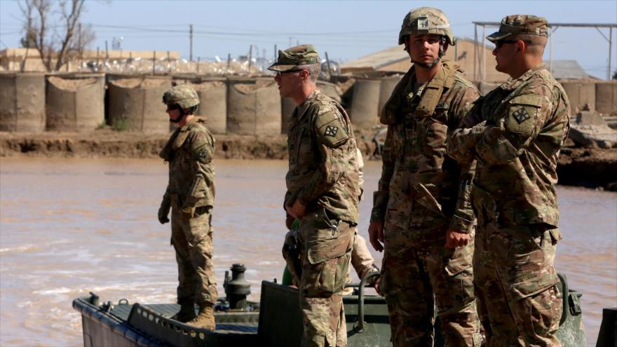 Los soldados del Ejército de EE.UU. en el campo de Taji, ubicado al norte de Bagdad (capital de Irak), 6 de marzo de 2017.