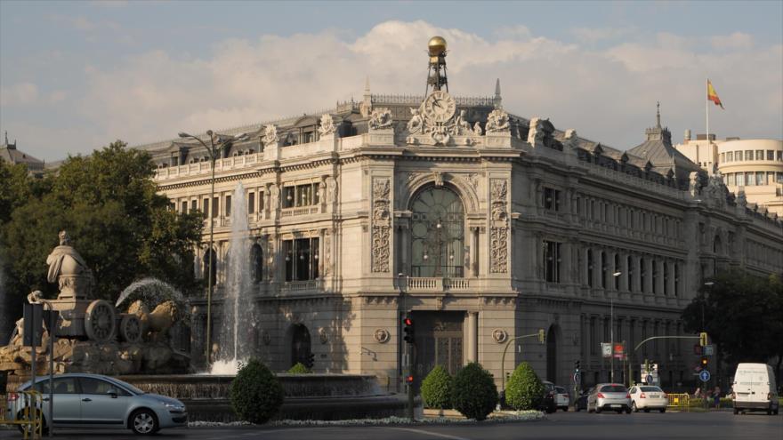 Fachada del Banco de España, en la madrileña plaza de Cibeles.