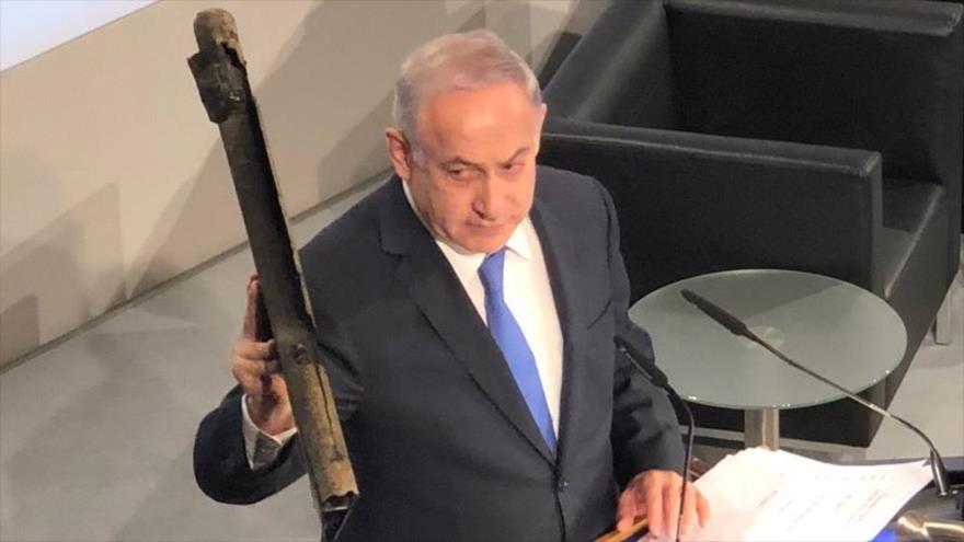 El primer ministro del régimen de Israel, Benyamin Netanyahu, 18 de febrero de 2018.