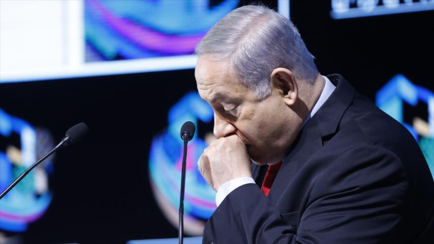 El primer ministro israelí, Benyamin Netanyahu, en la Conferencia Muni World en Tel Aviv, 14 de febrero de 2018.