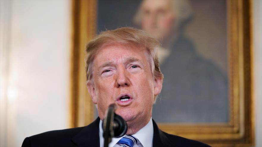 El presidente de EE.UU., Donald Trump, habla sobre la masacre de Florida en la Casa Blanca, 15 de febrero de 2018.