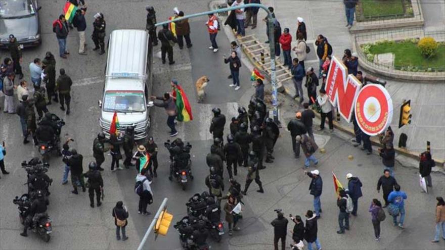 Marchas a favor y en contra de la repostulación de Evo Morales 