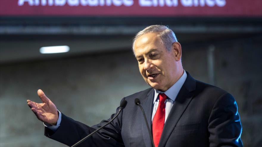 El primer ministro del régimen israelí, Benyamin Netanyahu.