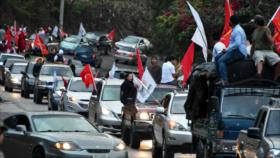 ‘Caravana de la insurrección’ apoya a Nasralla ante Hernández