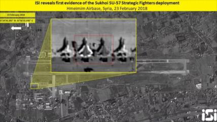 Satélite israelí revela detalles de cazas furtivos rusos en Siria