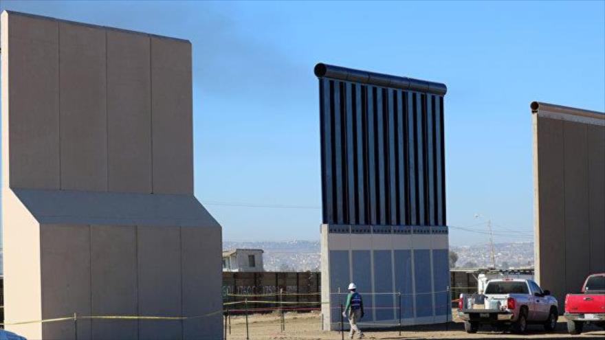 Prototipos del muro en la frontera entre EE.UU. y México.