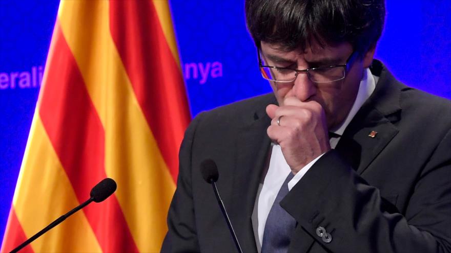 Puigdemont renuncia a ser investido como presidente de Cataluña