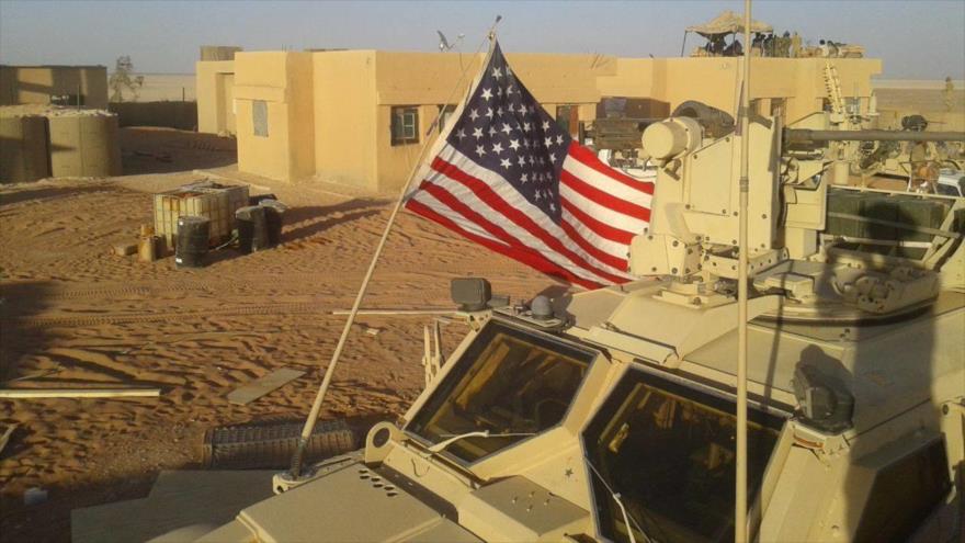 Fuerzas estadounidenses desplegadas en una instalación militar en la zona de Al-Tanf, en el sur de Siria.