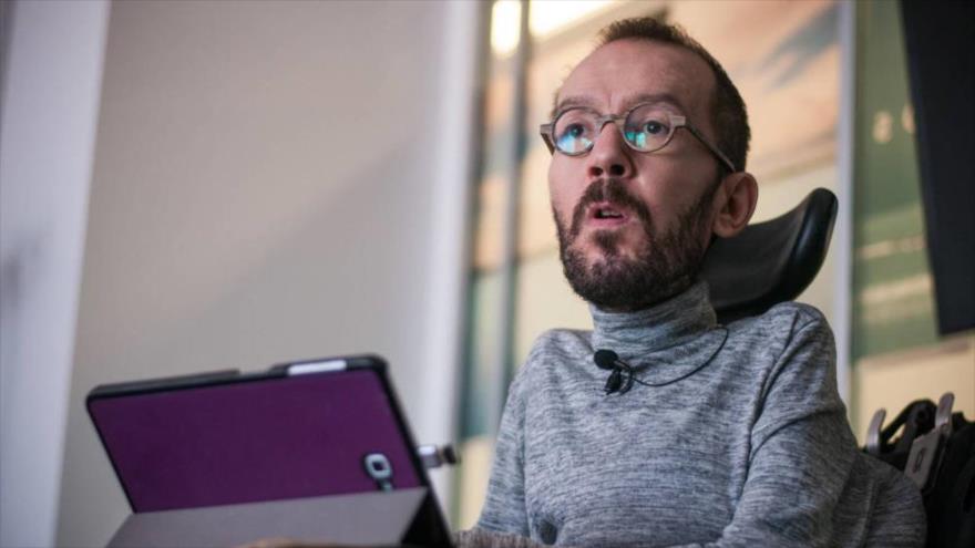 Pablo Echenique, secretario de Organización y diputado regional en las Cortes de Aragón (noreste de España) del partido Podemos.