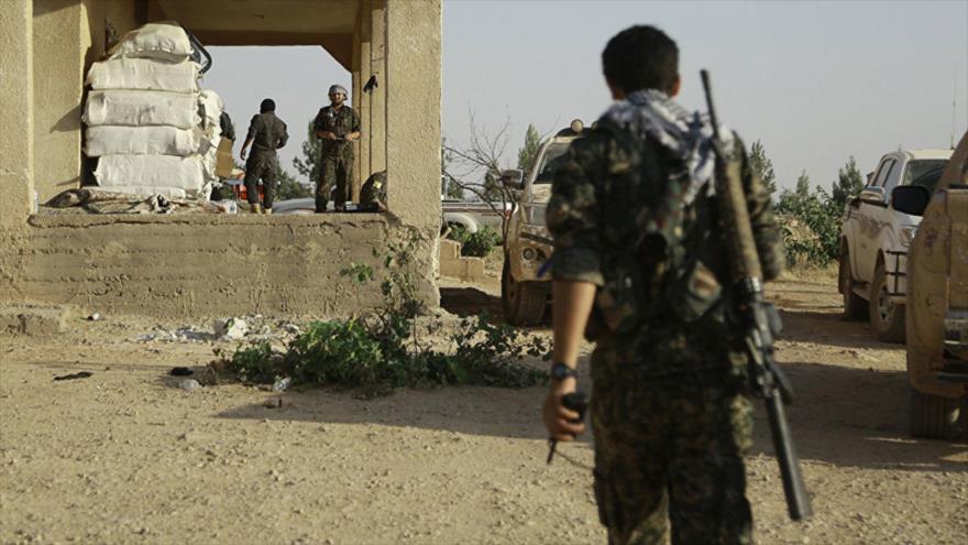 Las fuerzas kurdas Unidades de Protección Popular (YPG, por sus siglas en kurdo), en Afrin, noreste de Siria.