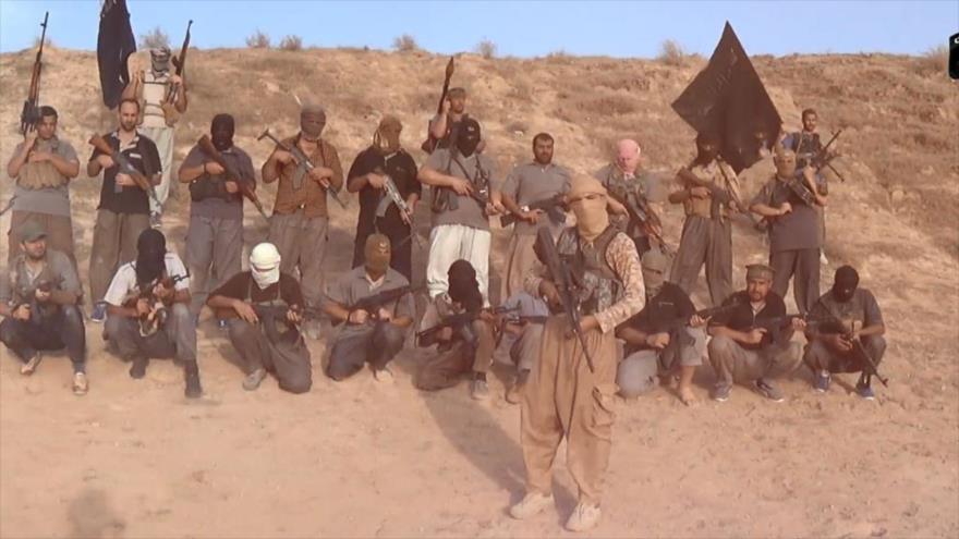 Insurgentes del grupo terrorista de EIIL (Daesh, en árabe) en Ramadi, la capital de la provincia occidental de Al-Anbar.