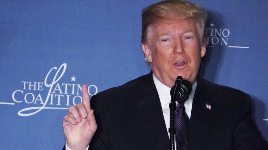 El presidente de EE.UU., Donald Trump, ofrece un discurso en un acto en Washington, 7 de marzo de 2018.
