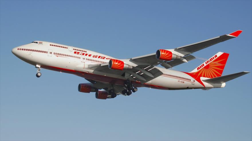 Un avión de pasajeros de la aerolínea Air India.