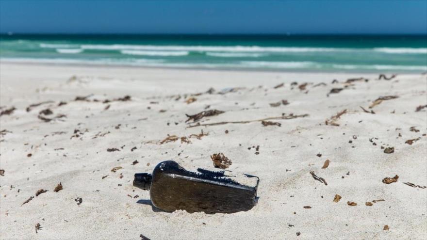 La nota embotellada más antigua del mundo, en la isla Wedge, en el suroeste de Australia.