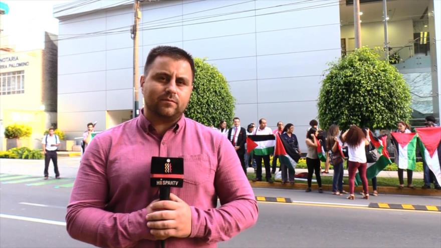 Palestinos en Perú toman calles para pedir libertad de Ahed Tamimi | HISPANTV