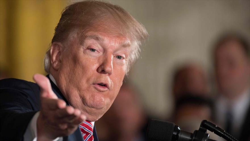 El presidente de EE.UU., Donald Trump, en un evento en la Casa Blanca en Washington, 12 de marzo de 2018.