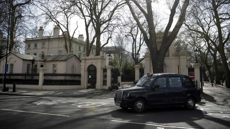 La embajada rusa en Londres, Reino Unido, 14 de marzo de 2018.