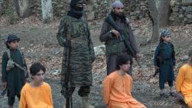Nuevas imágenes de Daesh con niños verdugos en Afganistán 