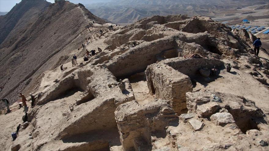 Las ruinas de las casas de un poblado neolítico de hace 8.000 años en la ciudad de Fuxin, en la provincia nororiental china de Liaoning.