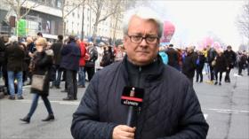 Pensionistas franceses marchan contra políticas del Gobierno