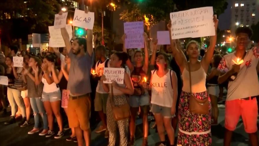 Segunda jornada de protestas en Brasil por el asesinato de Franco
