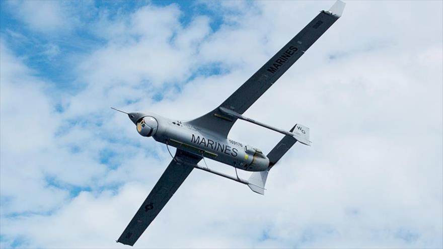 Un vehículo aéreo no tripulado (UAV, por sus siglas en inglés) de EE.UU., modelo RQ-21A Blackjack.