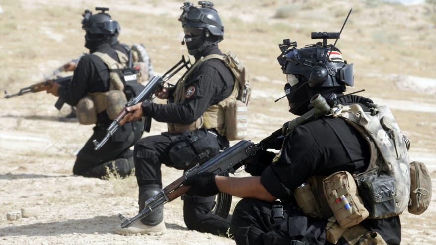 Miembros de las fuerzas especiales del Ejército iraquí durante una operación antiterrorista en el norte de Irak.