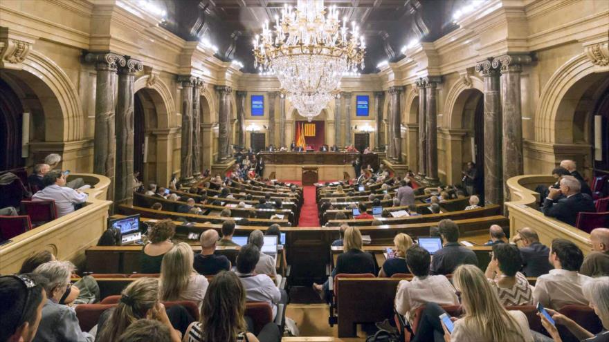 Vista general del Parlamento catalán.