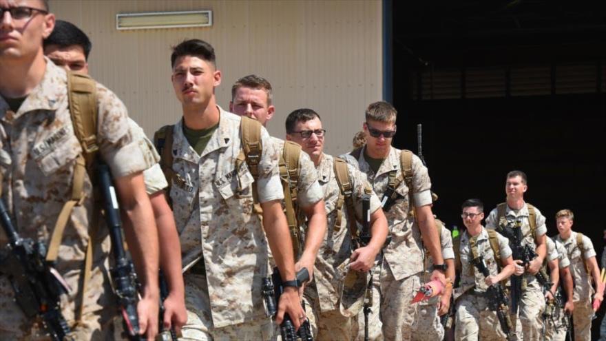 Marines de EE.UU. llegan a Australia para el sexto despliegue anual de marines en Darwin (norte), 18 de abril de 2017.