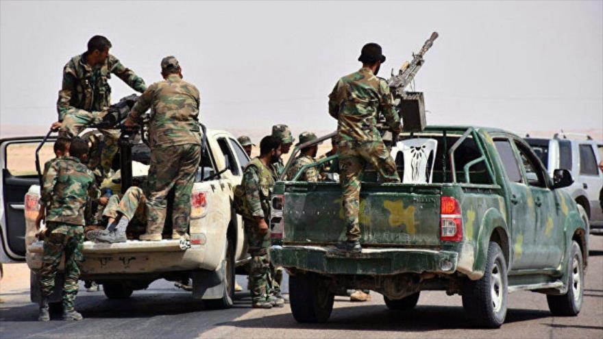 Fuerzas del Ejército sirio en la provincia oriental de Deir Ezzor, 4 de septiembre de 2017.