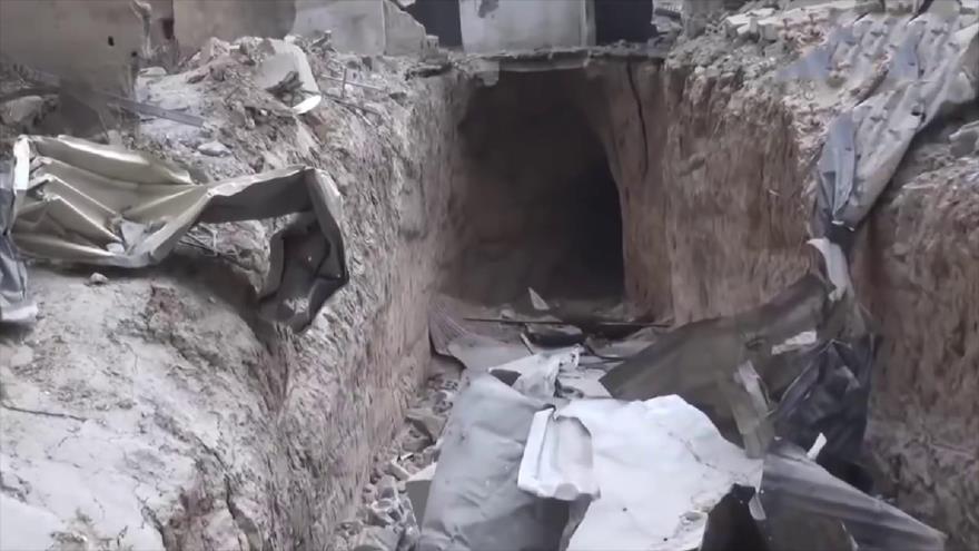 Vídeo: Siria descubre gran red de túneles de terroristas en Guta | HISPANTV