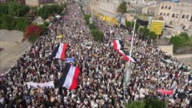 “Tormenta millonaria”: Yemeníes protestan frente a agresiones de EEUU