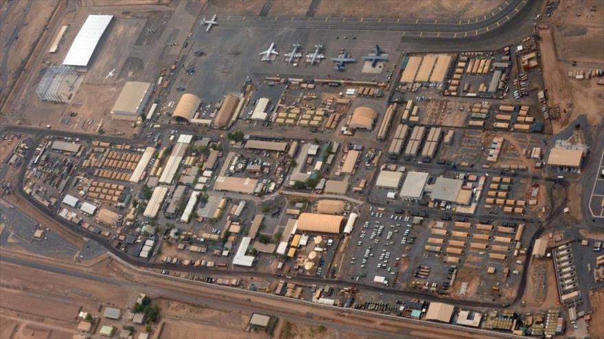 Imagen aérea del Campo Lemonnier, base aérea estadounidense en Yibuti.