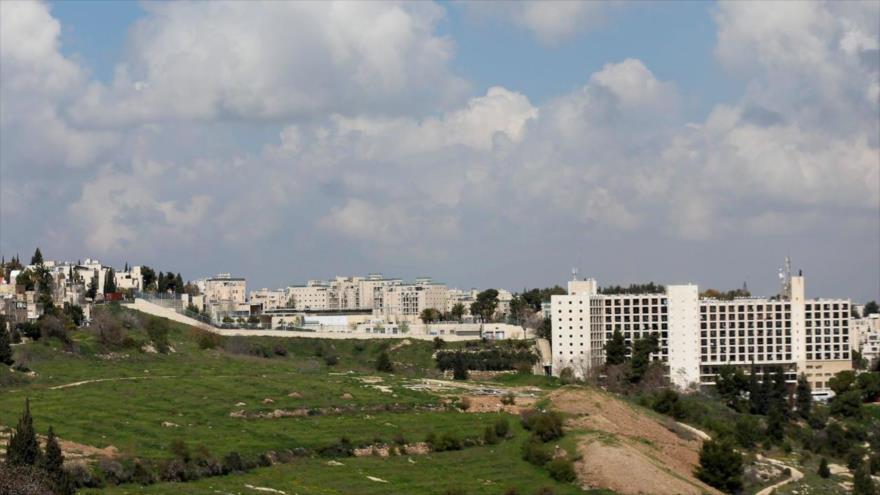 Vista del consulado de EE.UU. en la ocupada ciudad de Al-Quds (Jerusalén), 24 de febrero de 2018.