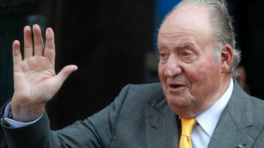 El rey emérito de España, Juan Carlos I, en la ciudad de Santiago, capital de Chile, 10 de marzo de 2018