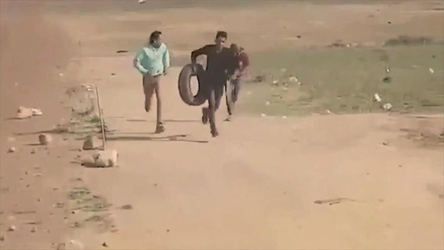 Video: Francotirador israelí dispara por la espalda a un palestino