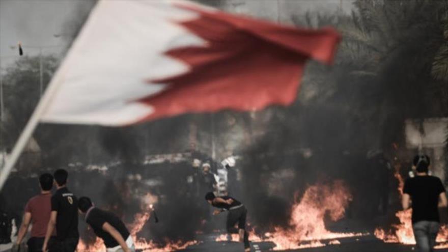 Protestas contra el Gobierno de Bahréin después de ejecutar a tres chiíes en este país, 16 enero de 2017.