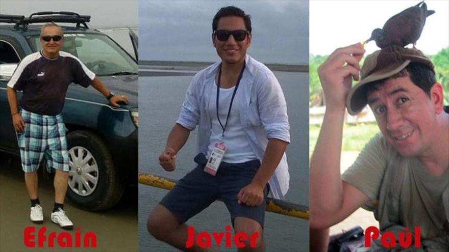 Canal de TV revela vídeo de periodistas ecuatorianos secuestrados