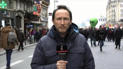 Empiezan las huelgas de trabajadores ferroviarios en Francia