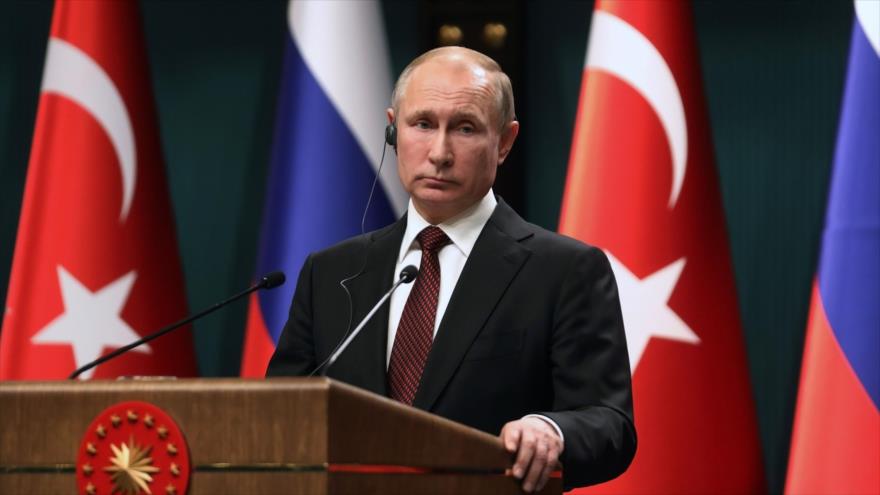 El presidente de Rusia, Vladimir Putin, 3 de abril de 2018.