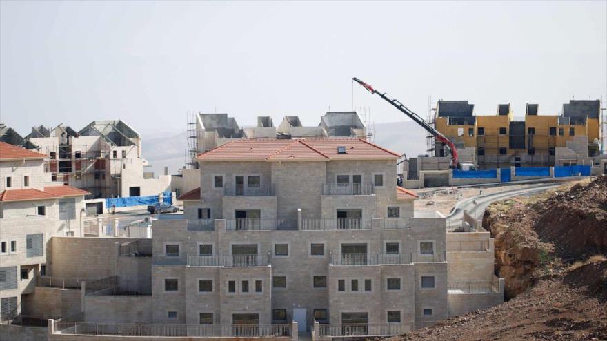 Construcción de viviendas en un asentamiento israelí en la ocupada Cisjordania.