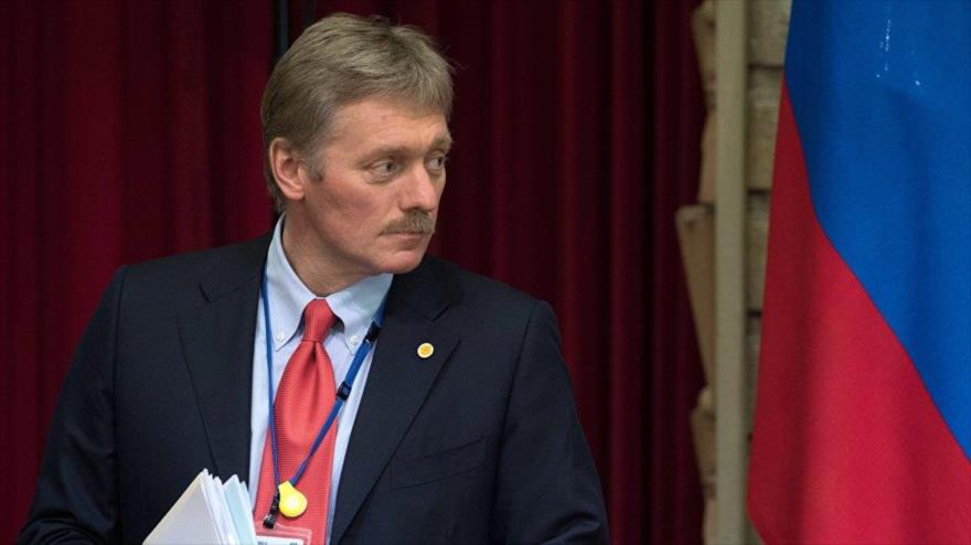 El portavoz del Kremlin, Dmitry Peskov, en un acto oficial en Moscú (la capital rusa).