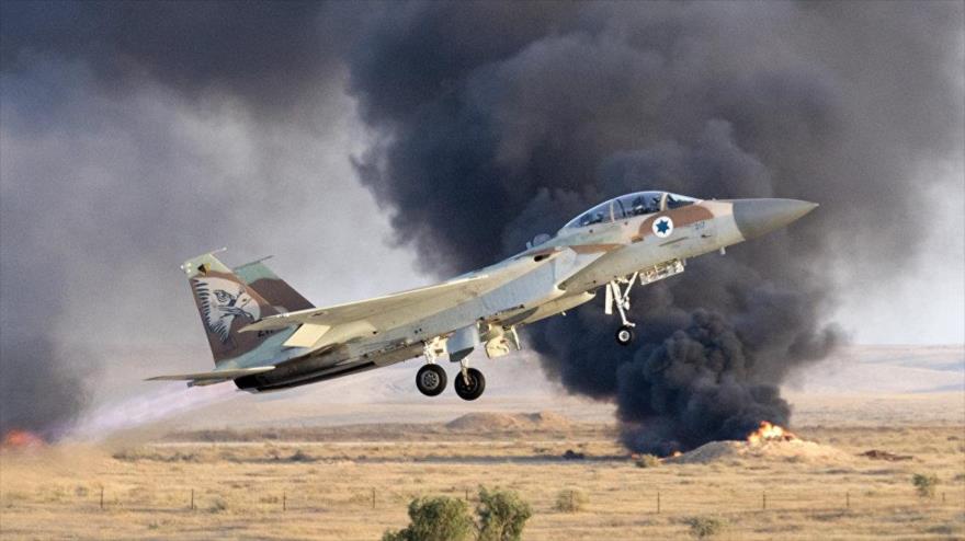 Un avión de guerra israelí F-15.
