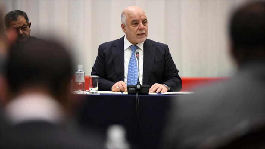 El primer ministro de Irak, Haidar al-Abadi, 5 de abril de 2018.