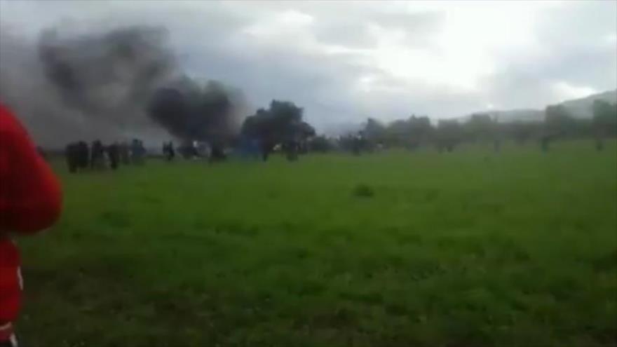 Más de 200 muertos al estrellarse avión militar en Argelia