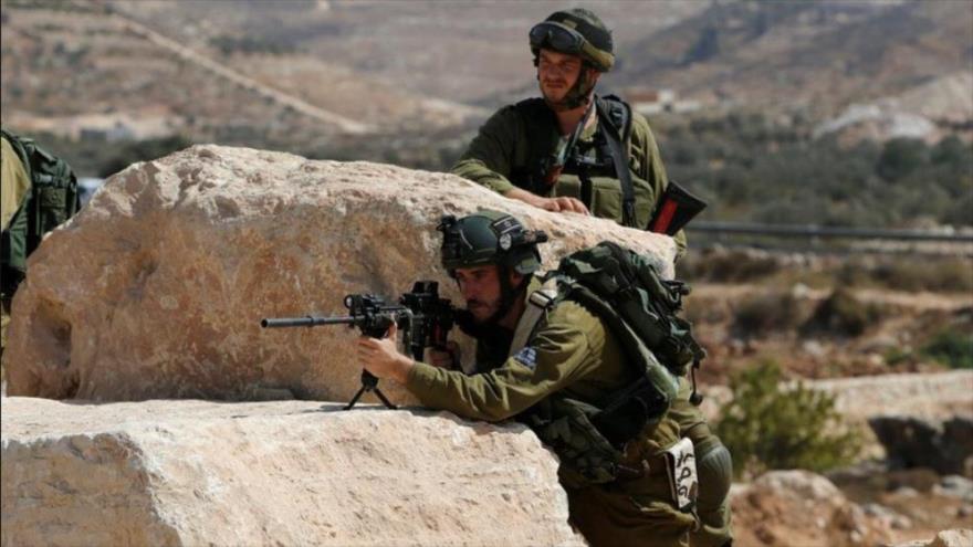 Un francotirador de las fuerzas de guerra israelíes.