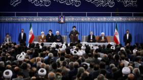 Líder de Irán tilda de ‘criminales’ a Trump, May y Macron