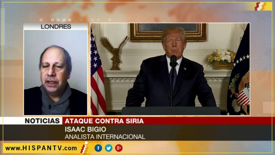 ‘Trump, con su ataque a Siria, busca ocultar sus escándalos’