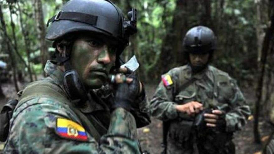 Soldados del Ejército de Ecuador.